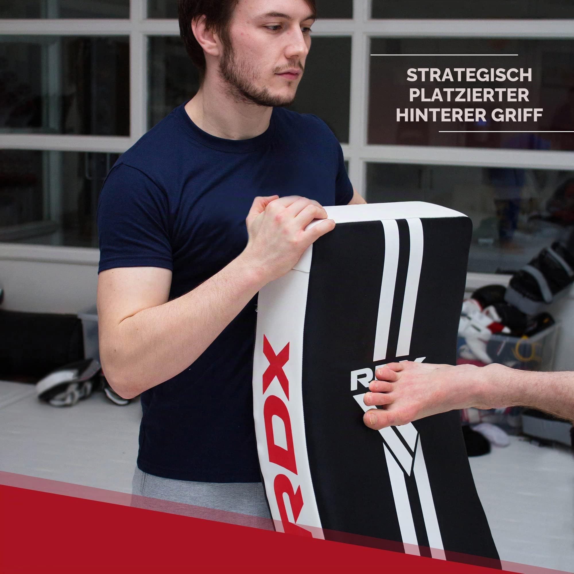 RDX Schlagkissen Kampfsport, Schlagpolster Kickboxen Trittkissen Trittschlagpolster Kick Shield Trainerpratzen Schlagpratze Boxpratzen für Karate, MMA, Muay Thai, Thaiboxen, Taekwondo (1 Stück)