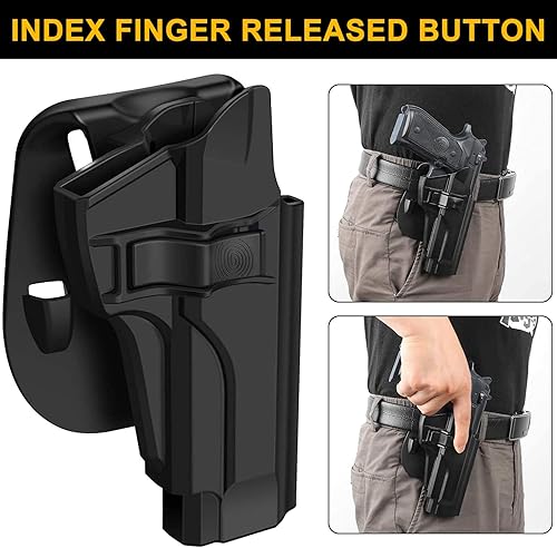 Miniatura 4 de HQDA OWB Holster for Beretta 92 92FS M9 M922