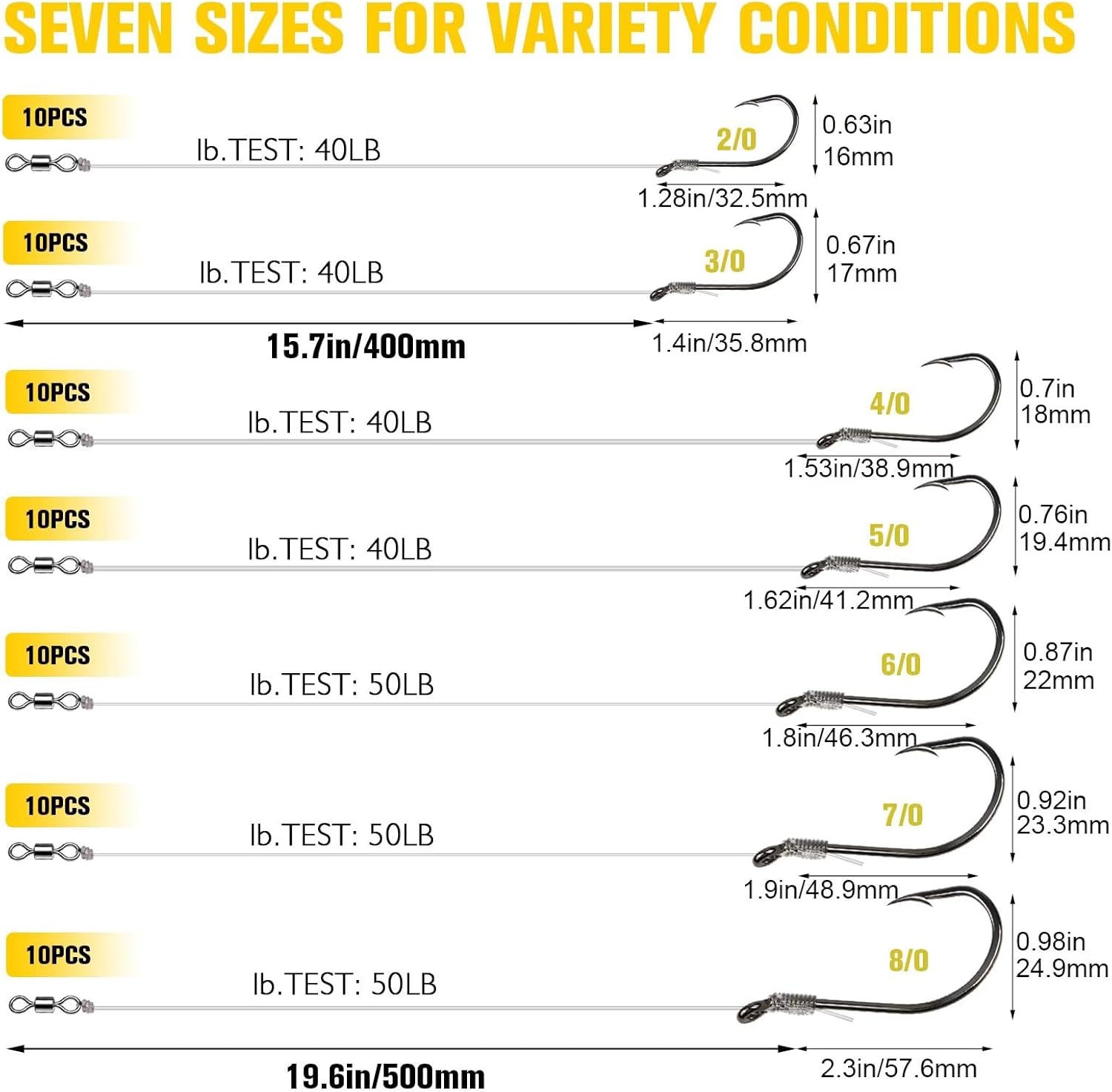 Pre-Rigd Catfish Rig Circle/Ocus Hooks Rigs for Catfish