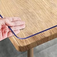 Royhom Copritavolo Trasparente 90 x 160 cm, 1.5 mm Spessore Pellicola Trasparente per Tavolo