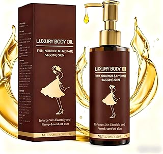 Luxury Body Firming Oil Tightening & Hydrating Treatment After Shower Body Oil For Women | Natural Body Luxury Oil for Dry Skin | Lightweight, Non-Greasy, Nourishing Formula – 4.06 FL OZ