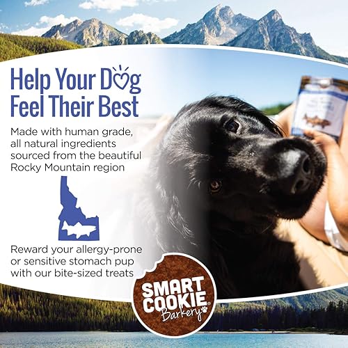 Miniatura 7 de Smart Cookie All Natural Dog Treats  Trucha y manzana  Golosinas de entrenamiento para perros y cachorros con alergias o estómagos sensibles