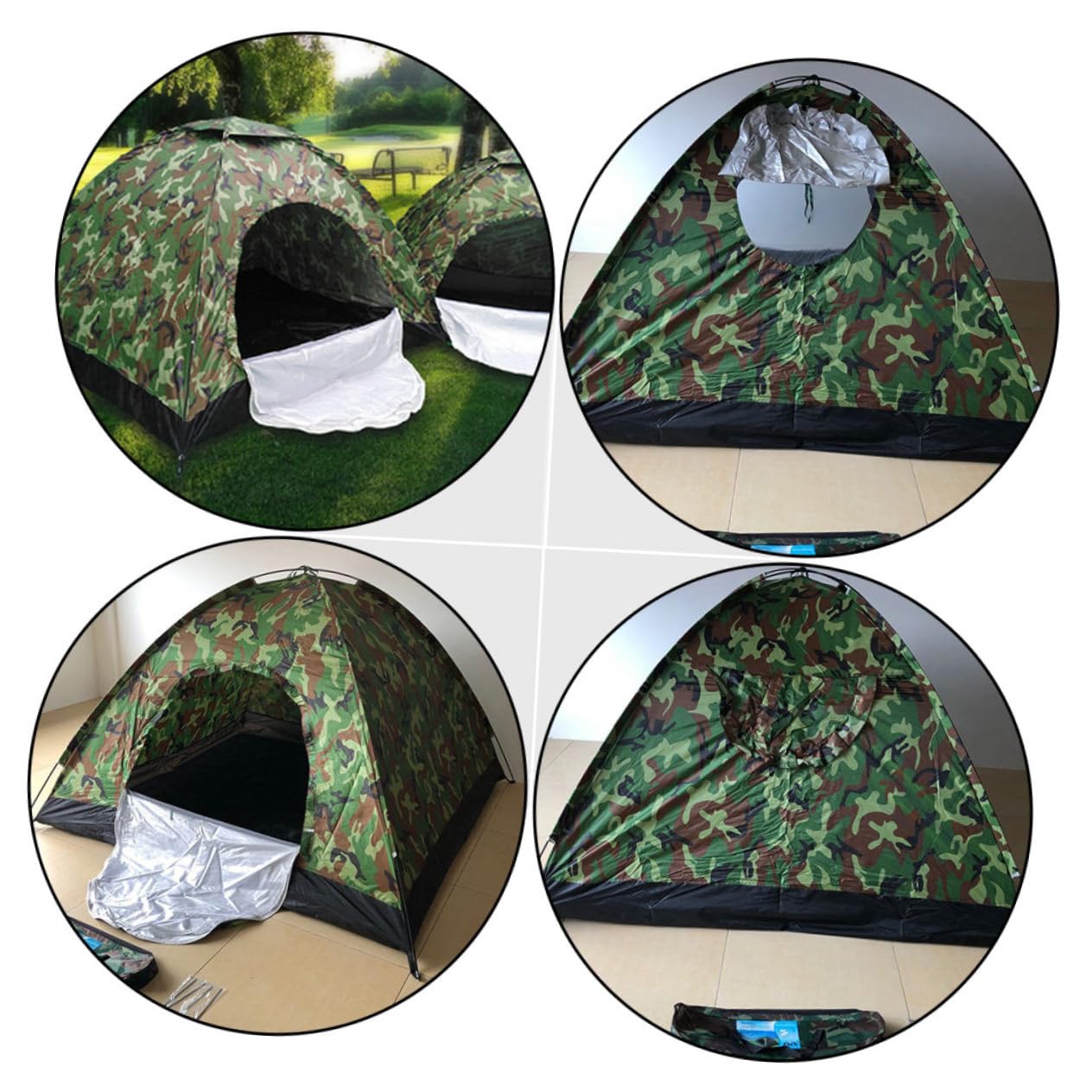 INOOMP Wasserdichtes Camping-notunterkunft Outdoor-Reise-notzelt Geeignet für Feldarbeit Camping Sonnenschutz Expeditionen Angeln und Bergsteigen Robust und Langlebig