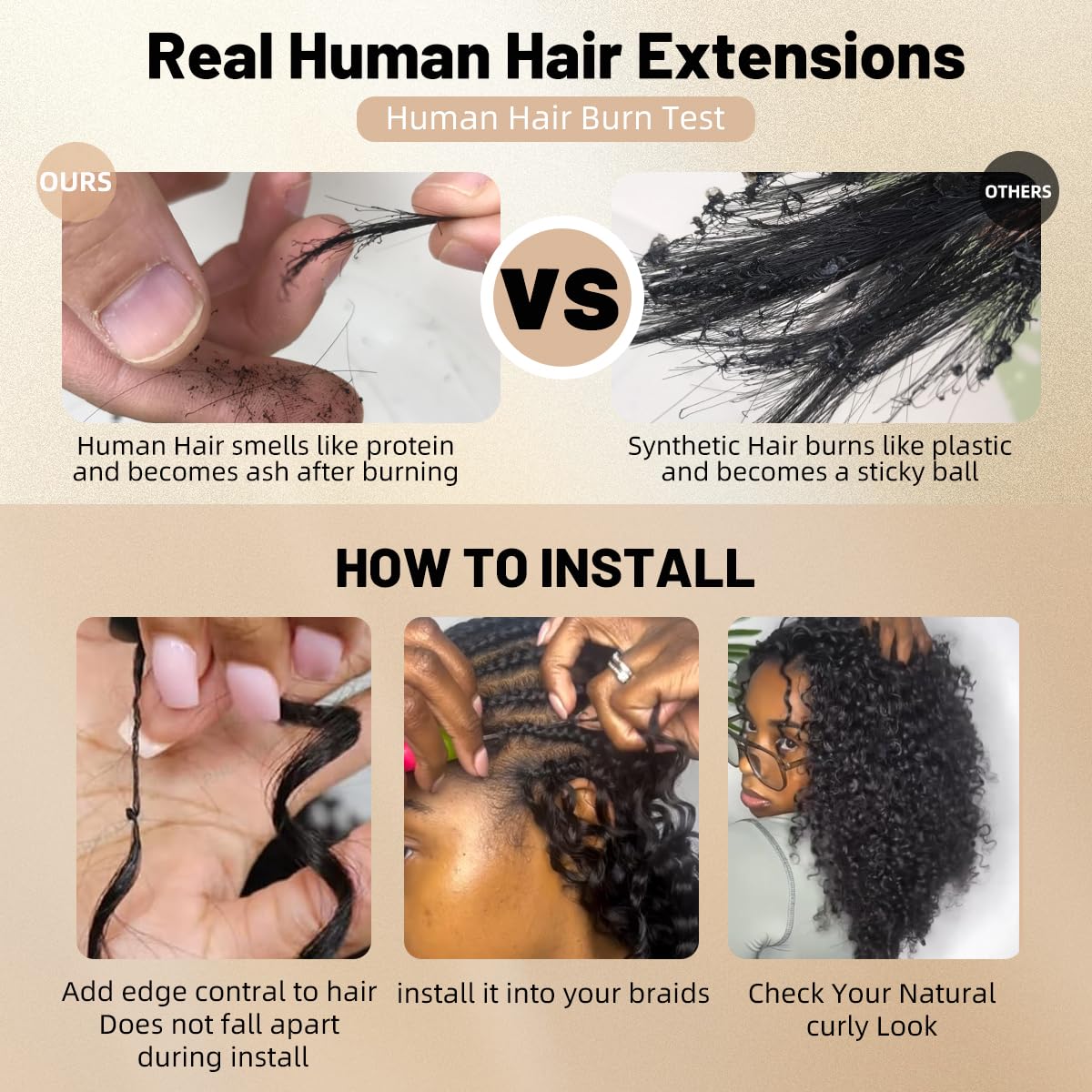 Feather Crochet Human Hair 20 Inch 3C4A Burmese Curly 15A 100% Human Hair Bundles 120g 80 Strands Pre-Separated Crochet Hair for Black Women Burmese Curly Invisible Crochet Hair Extensions