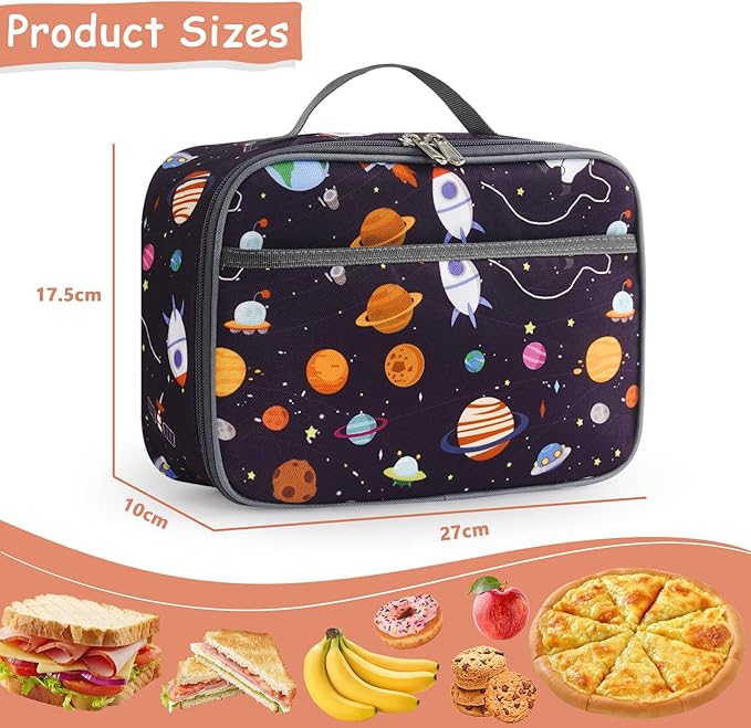 Mokani Lunch Bag for Kids, Insulated Lunch Box Portable Meal Tote Kit, Back to School Gift for Boys Girls, Water-Resistant Lunchbox for School Home Office