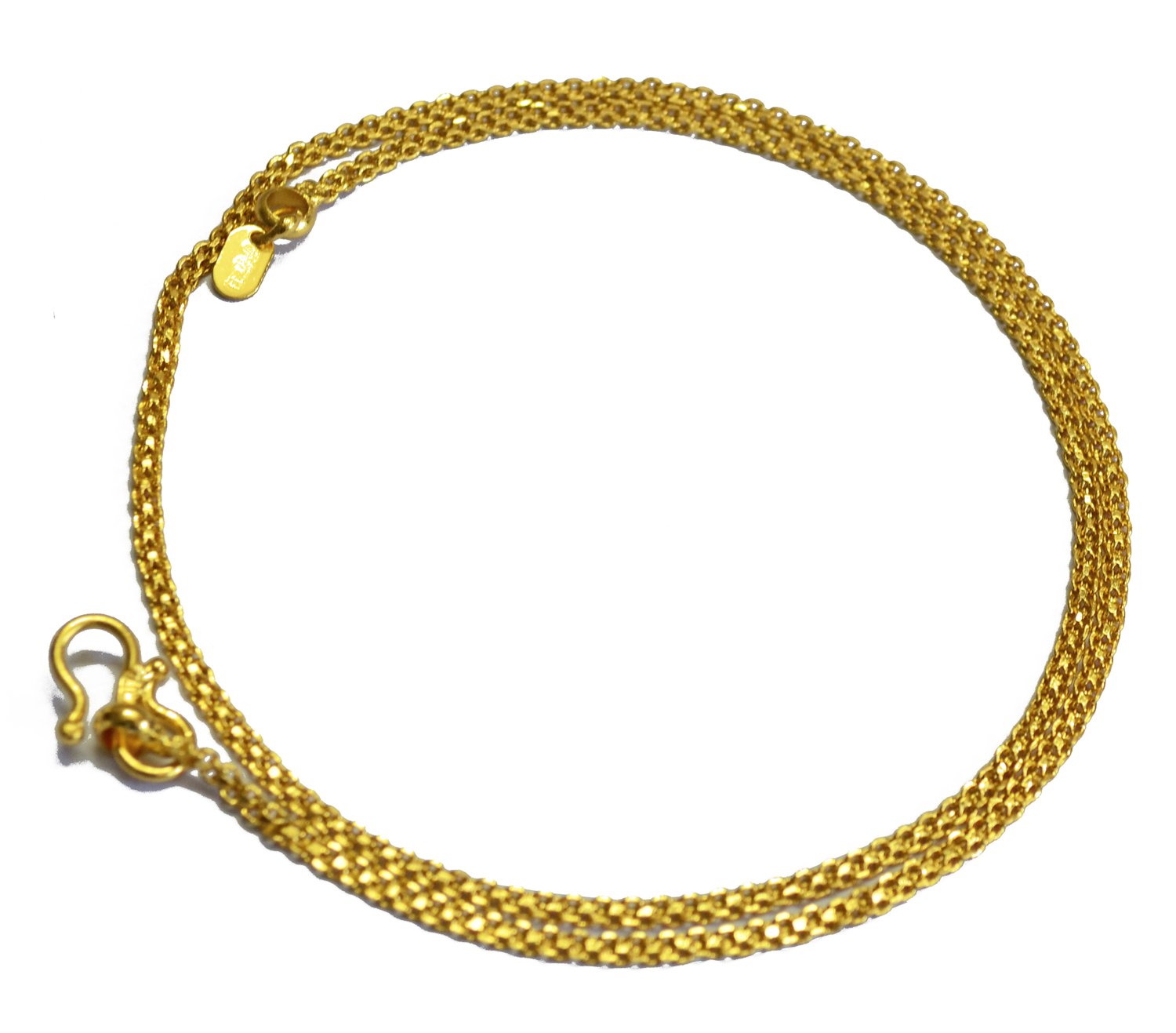 24K Gold Plated Broad Chain for Men and Women (18")