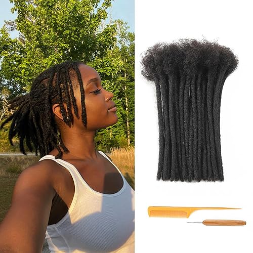 Miniatura 9 de Extensiones de cabello humano 100 % real para hombres, mujeres y niños, 12 pulgadas, 20 hebras de cabello humano 100 % real para hombres, mujeres y