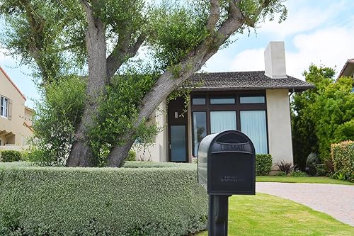 Miniatura 2 de Architectural Mailboxes 8760B-10 Carlisle Buzón de montaje en poste, mediano, negro