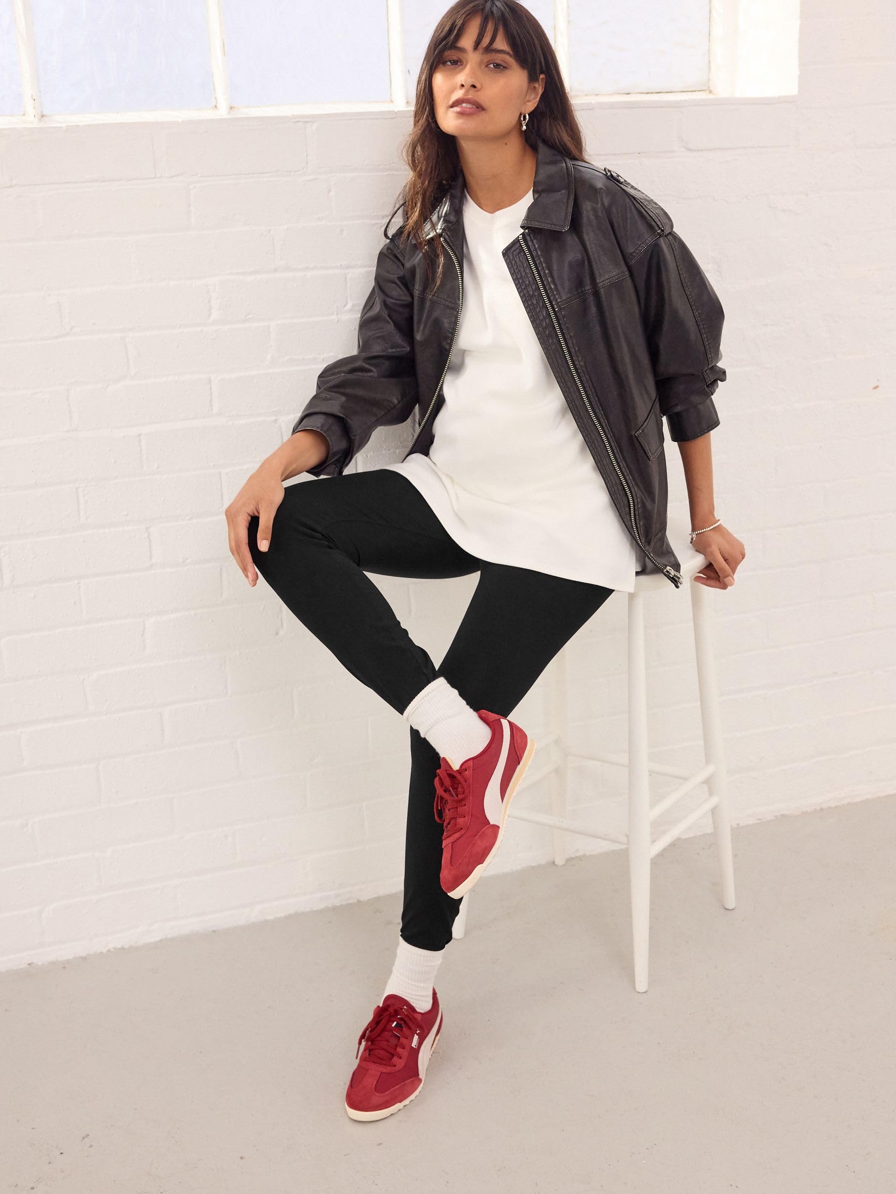 NEXT Damen 2er-Pack Leggings, Umstandsmode