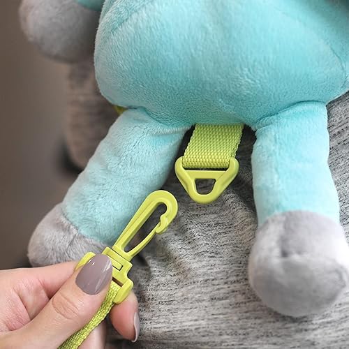 Miniatura 5 de Travel Bug Arnés de seguridad 2 en 1 para niños pequeños (dinosaurio, verde azuladogris)