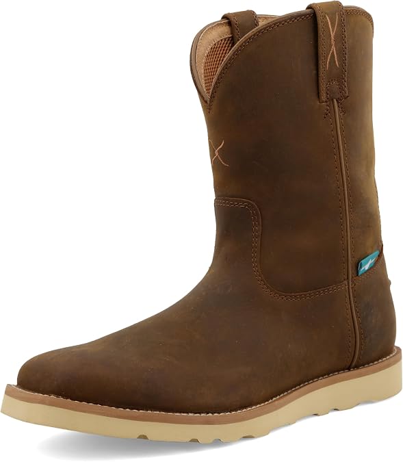 Twisted X Men's 10 Work Pull on Wedge Sole Boot