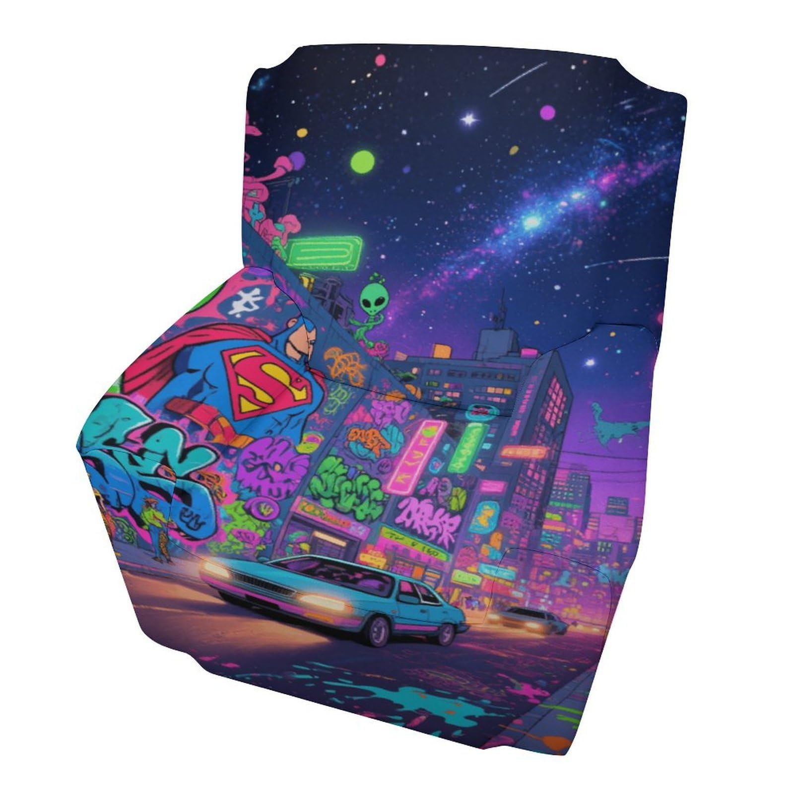 Fekiloot Style Graffiti City Couch Cover Sofa Cover Sofa Slipcover