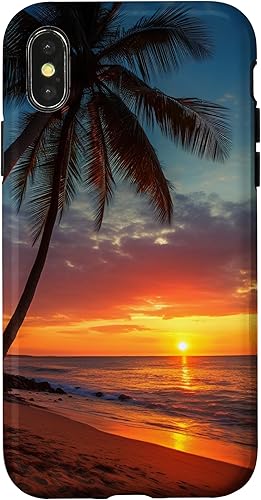 Miniatura 7 de Funda para iPhone 11 Tropical Sunset, Rosa Naranja Paradise Beach Ocean Palm Trees Case