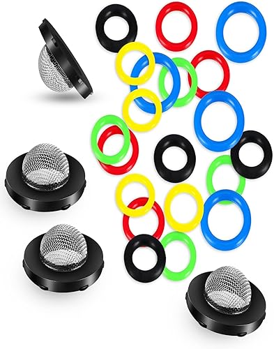 Miniatura 4 de Paquete de 24 arandelas a presión con junta tórica, 6 tamaños para lavadoras a presión eléctrica, bomba, manguera, pistola, varita y lanza