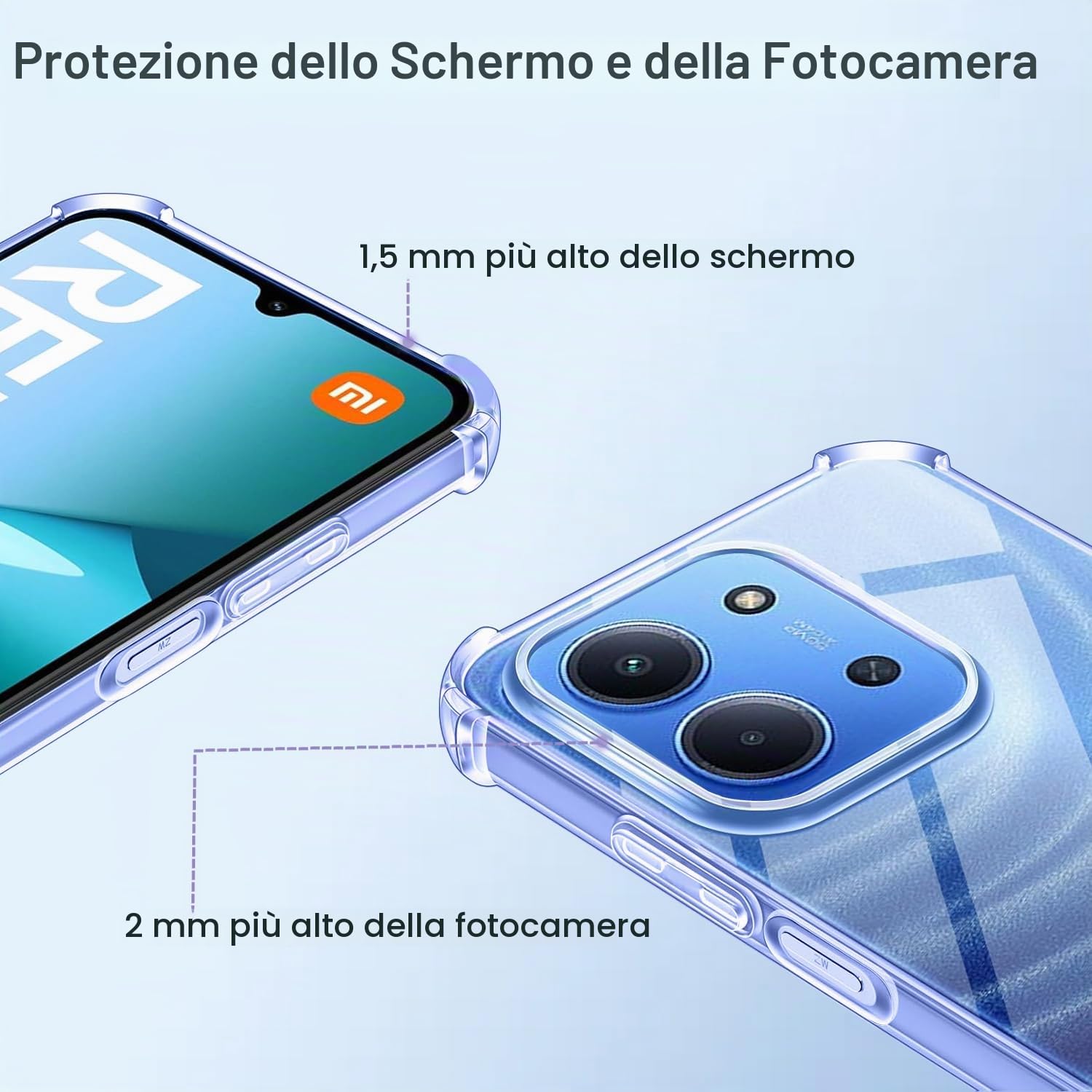 jrester Cover per Xiaomi Redmi 15C 4G/5G/Poco C85 EU Version(Non per Global Version con 3 Pezzi Vetro Temperato Pellicola Protettiva + 1 Cordone, Morbido TPU, AntiGraffio e Antiurto Custodia (Nero jrester Cover per Xiaomi Redmi 15C 4G/5G/Poco C85 EU Version(Non per Global Version con 3 Pezzi Vetro Temperato Pellicola Protettiva + 1 Cordone, Morbido TPU, AntiGraffio e Antiurto Custodia (Nero