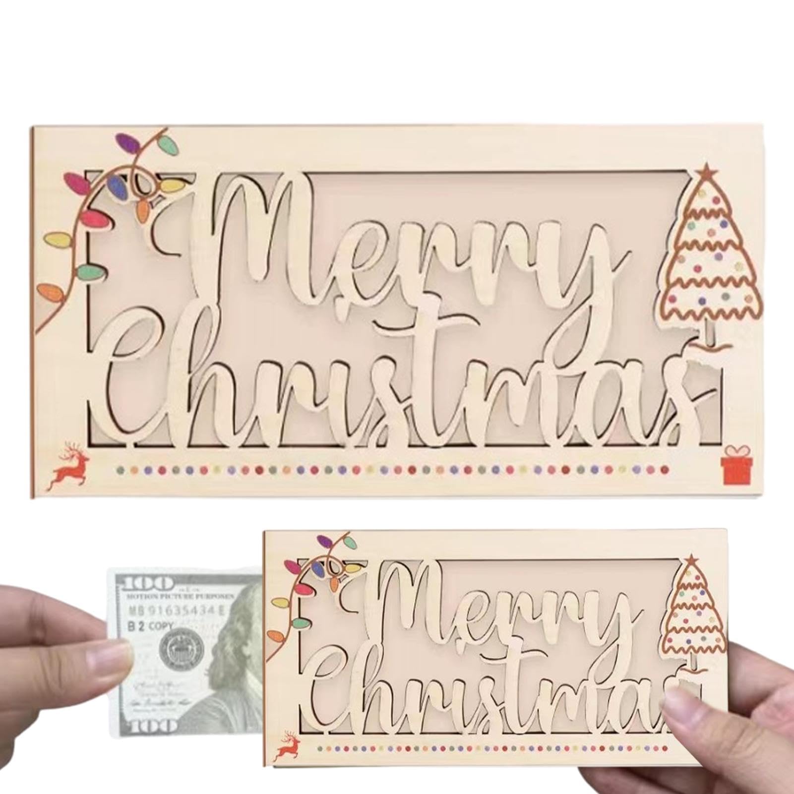 Tarjeta de regalo para dinero de Navidad, sobres de dinero de Navidad, soporte para dinero, tarjetas divertidas de dinero para vacaciones, carteras de dinero de Navidad para tarjetas de efectivo,