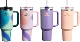 Stanley 1913 Quencher H2.0 Flowstate Tumbler 1.2L - Cold For 11 Hours - Iced For 48 Hours - Metal Water Bottle With Straw, Handle And Lid - Dishwasher Safe - Travel Mug For Cold Drinks - Orange Cream - 10