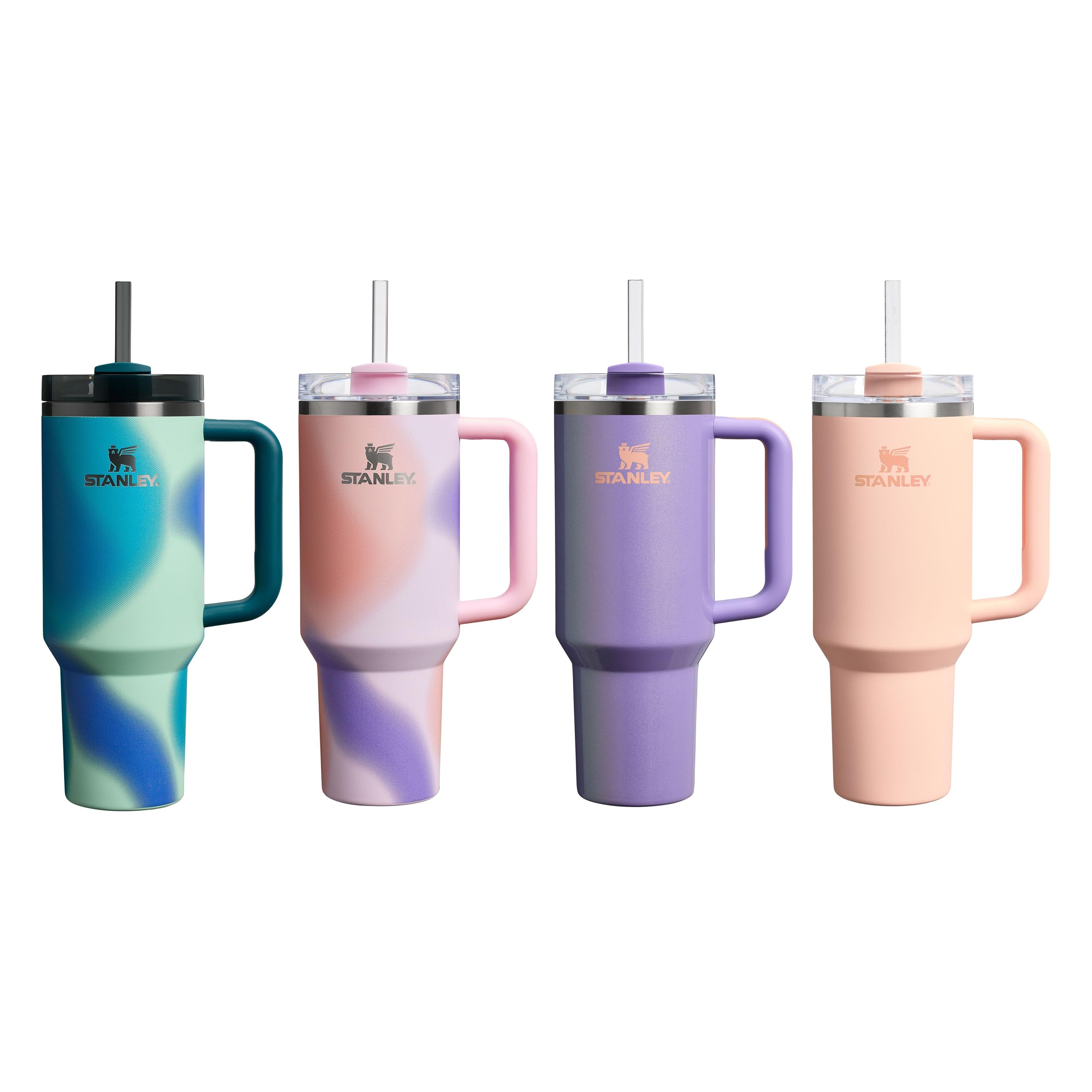 Stanley Quencher H2.0 Flowstate Tumbler 1.2L – Cold for 11 Hours – Iced for 48 Hours – Metal Water Bottle with Straw, Handle and Lid – Dishwasher Safe – Travel Mug for Cold Drinks – Periwinkle Shimmer — view 9