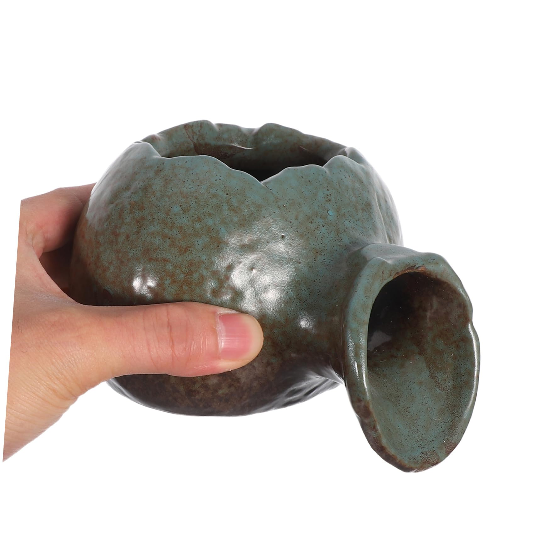 Vaso per Acquario in Ceramica Circolazione Acqua Decorazione per Acquario e Terrario Design Elegante per Casa e Giardino per Giochi d Acqua e Laghetti per Pesci