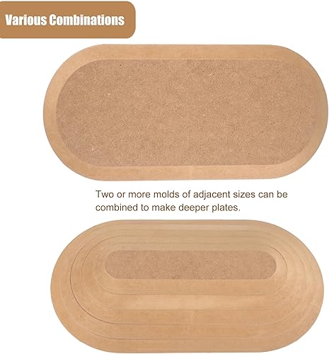 Miniatura 3 de DAFENCHI Herramientas de cerámica, Moldes de cerámica para arcilla, Moldes de cerámica para la construcción de manos, Moldes de Slump para cerámica,