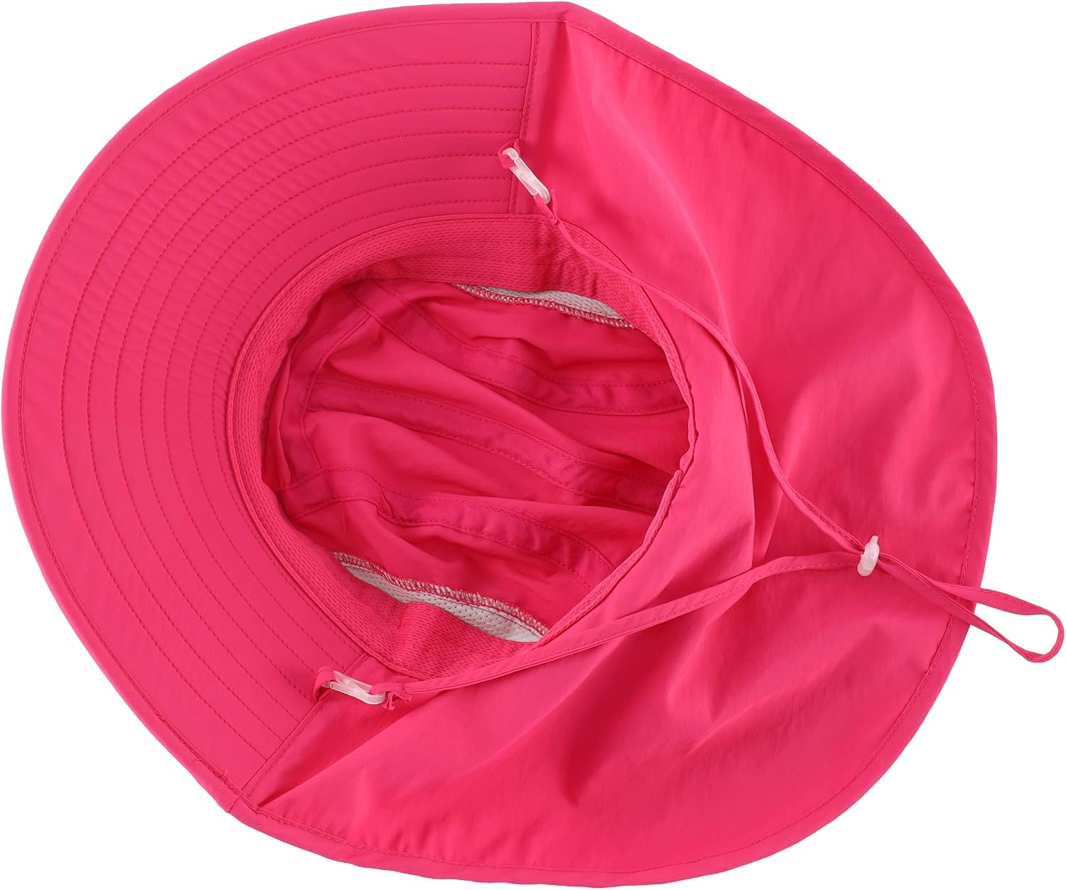 Connectyle Kids Large Brim UV Protection Sun Hat with Neck Flap Mesh Fishing Cap