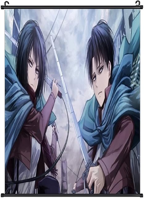 Amazon Co Jp 進撃の巨人 掛け画 ポスター壁飾り 部屋飾り 掛け軸 ポスター アニメ 萌えグッズ おたくプレゼント 掛け画 壁飾り 0 60cm A50 70cm ホーム キッチン