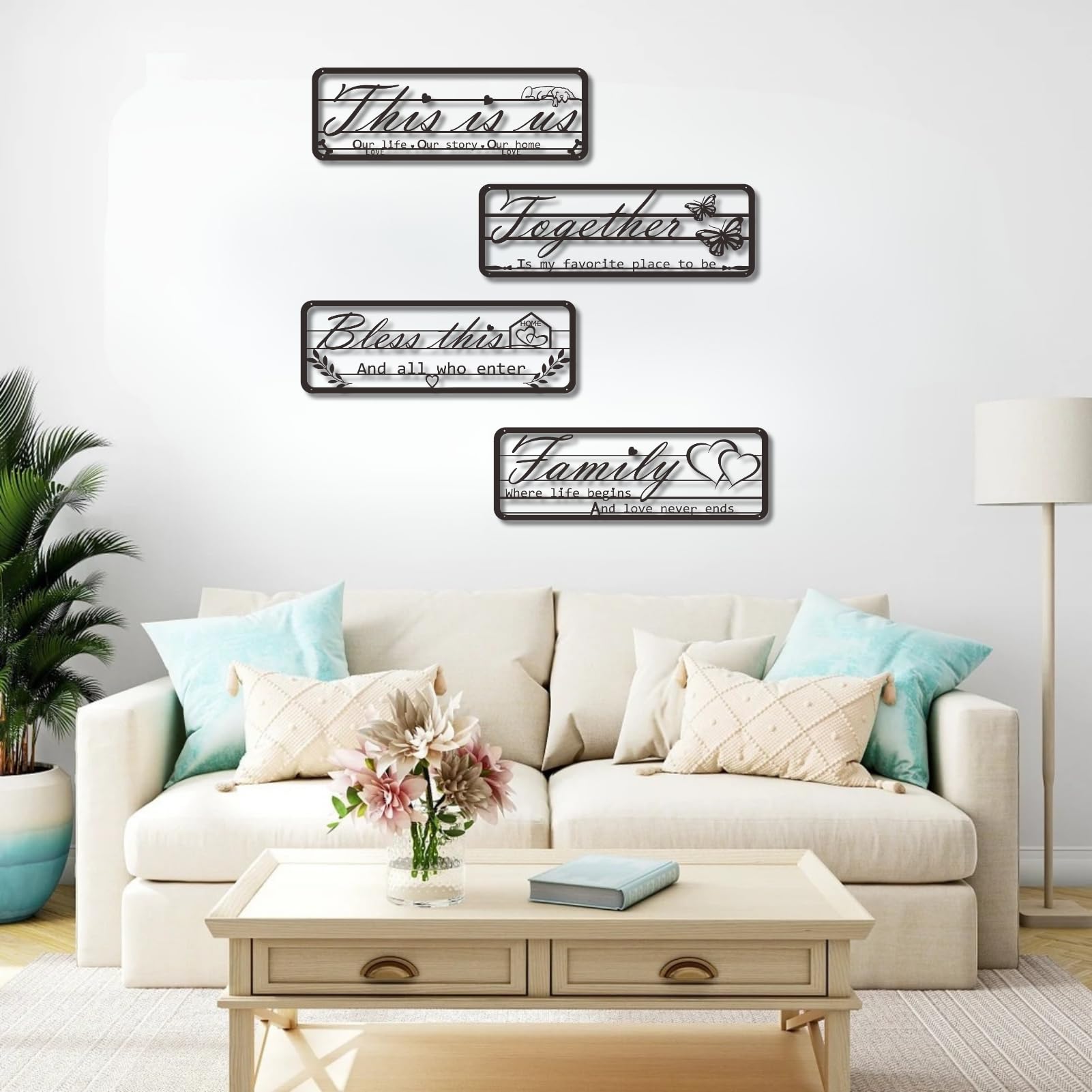 Décoration murale métal « This is Us » : créez un cocon cosy