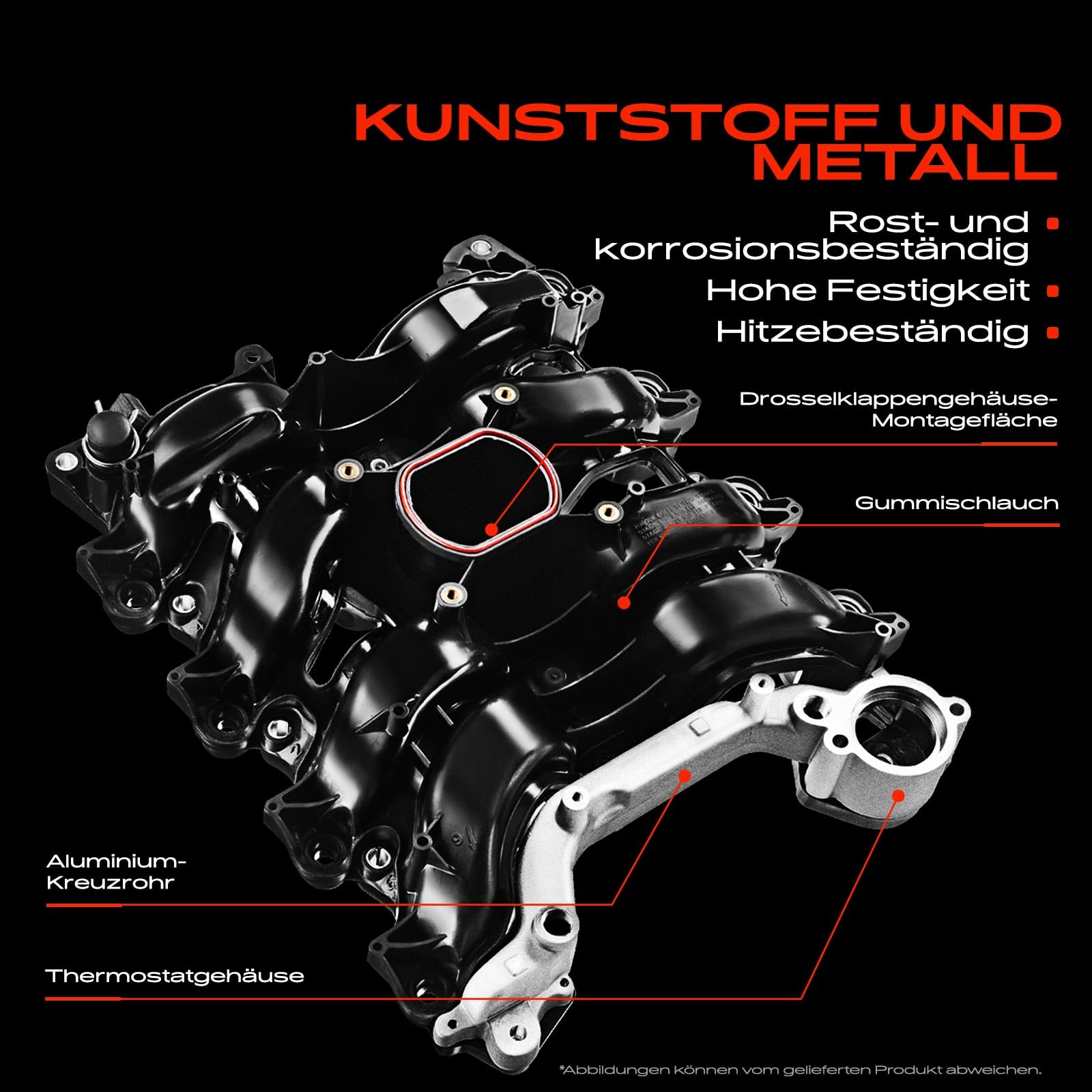 Frankberg Collettore di aspirazione compatibile con X5 2018 5 2016-2020 7 2015-2020 X6 Intake Manifold 3.0L con Actuator Replace# 11618477029