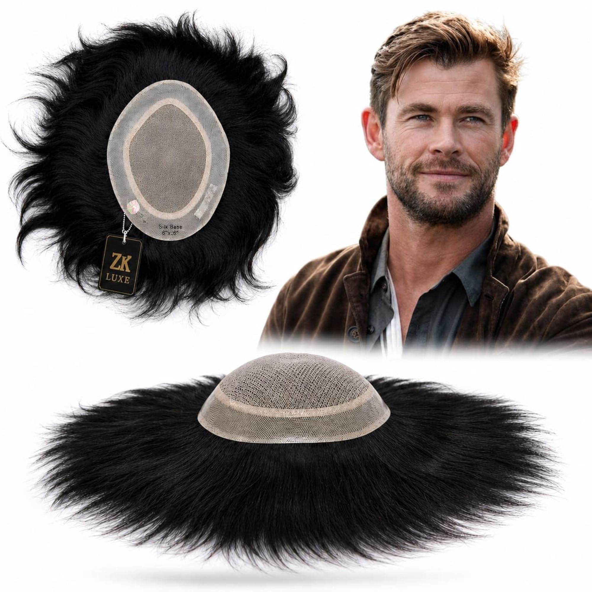 Men's Real Mirage Front Lace Hair Patch, Natural Look