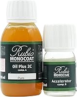 Vista 105 de Rubio Monocoat Aceite para Acabado de Madera 175 pies² - Puro Oil Plus 2C Aceite de Linaza para Madera Rápido de Secar, Ecológico para Uso