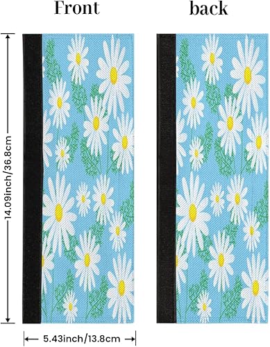 Miniatura 2 de Flower Daisy - Juego de 2 fundas para manijas de puerta de refrigerador, microondas, lavavajillas, para mantener el aparato de cocina limpio de