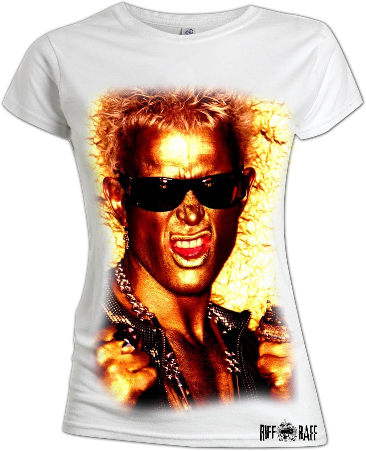 T-Shirt (S) Donna Billy Idol Gold Women'