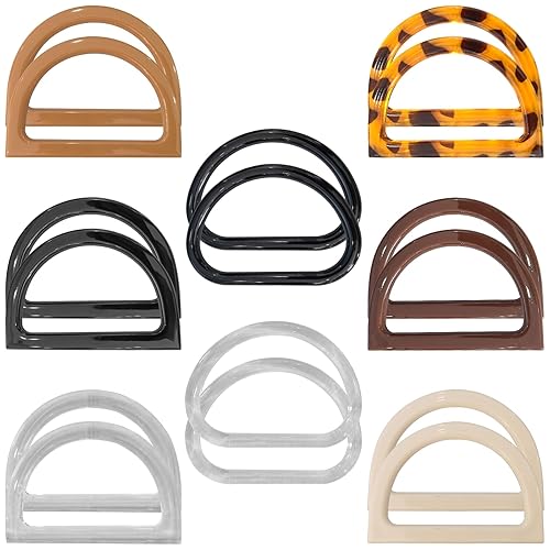 16 Pack D Shape Purse Handles Replacement Set - 6
