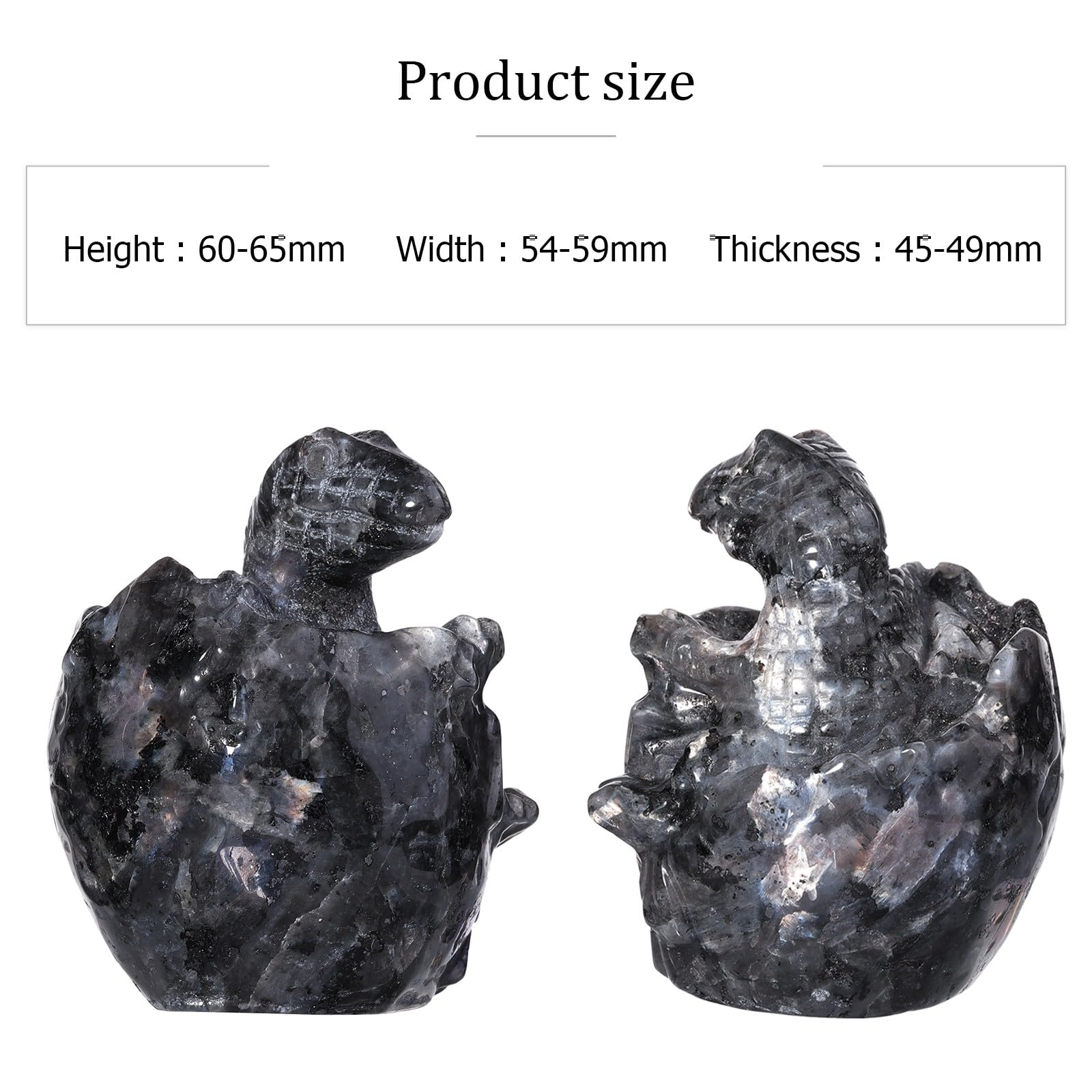 KYEYGWO Crystal Dinosaur Egg Hatchling Figurine - Image 2