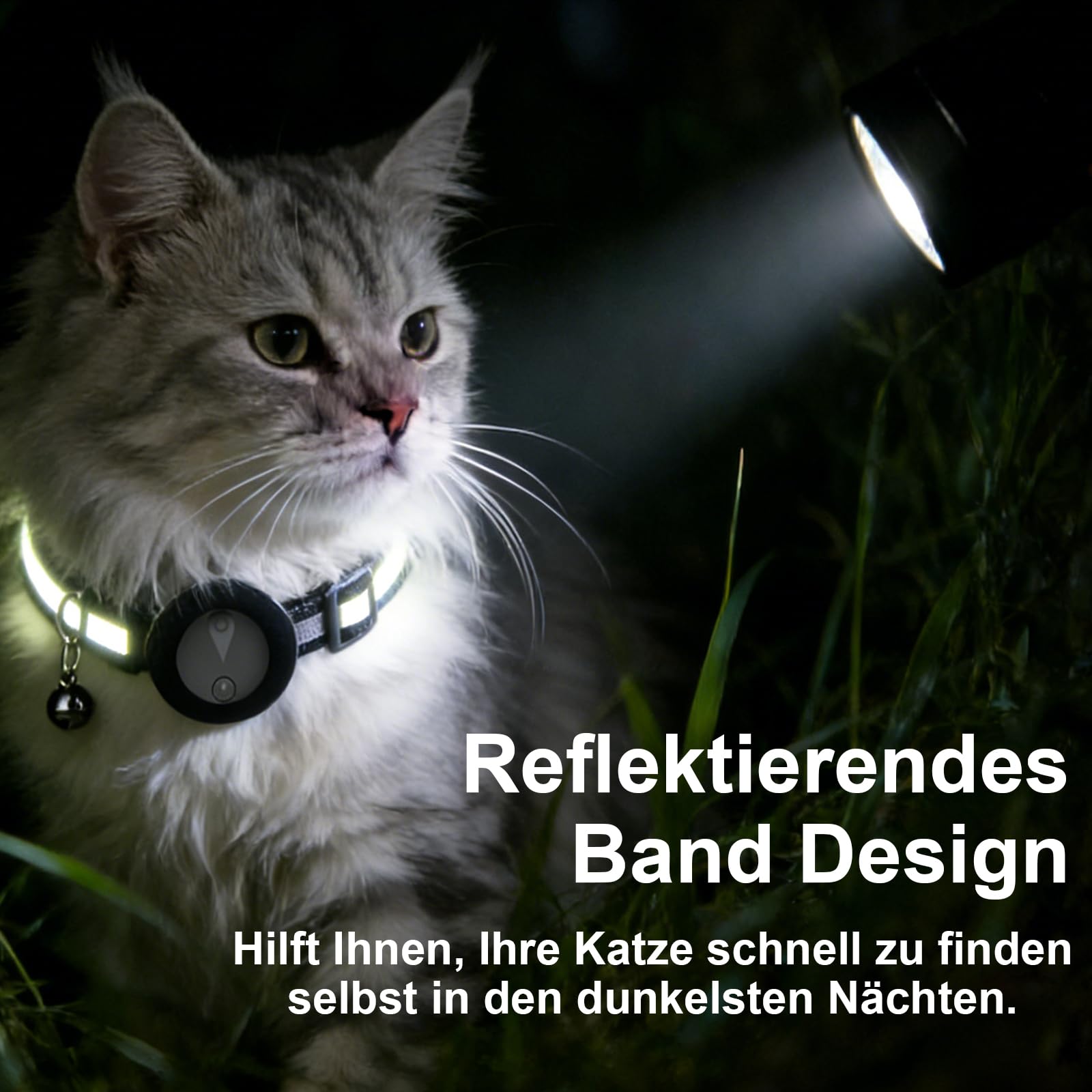 GPS Tracker Katze Kein Abonnement Erforderlich Tracker Katze Unterstützt Android & iOS Katzenhalsband Mit GPS Aktivitätenverlauf Katzen GPS Tracker Echtzeit-Standortverfolgung – Mattschwarz