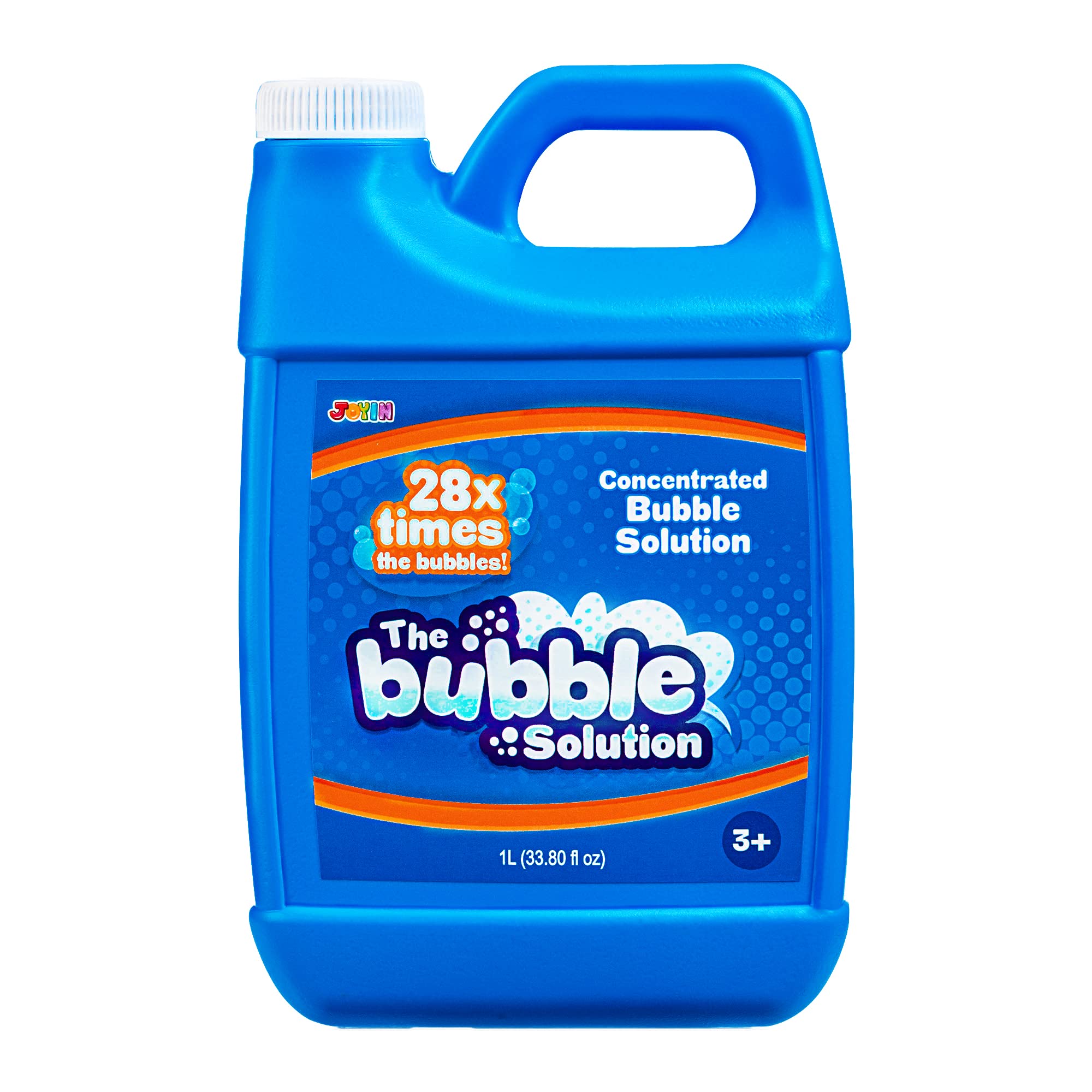 JOYIN 1L/33.8 oz Bubble Concentrated Solution Refills (up to 7.4 Gallon) RefillMixture for Bubble Machine, Blaster, Blower