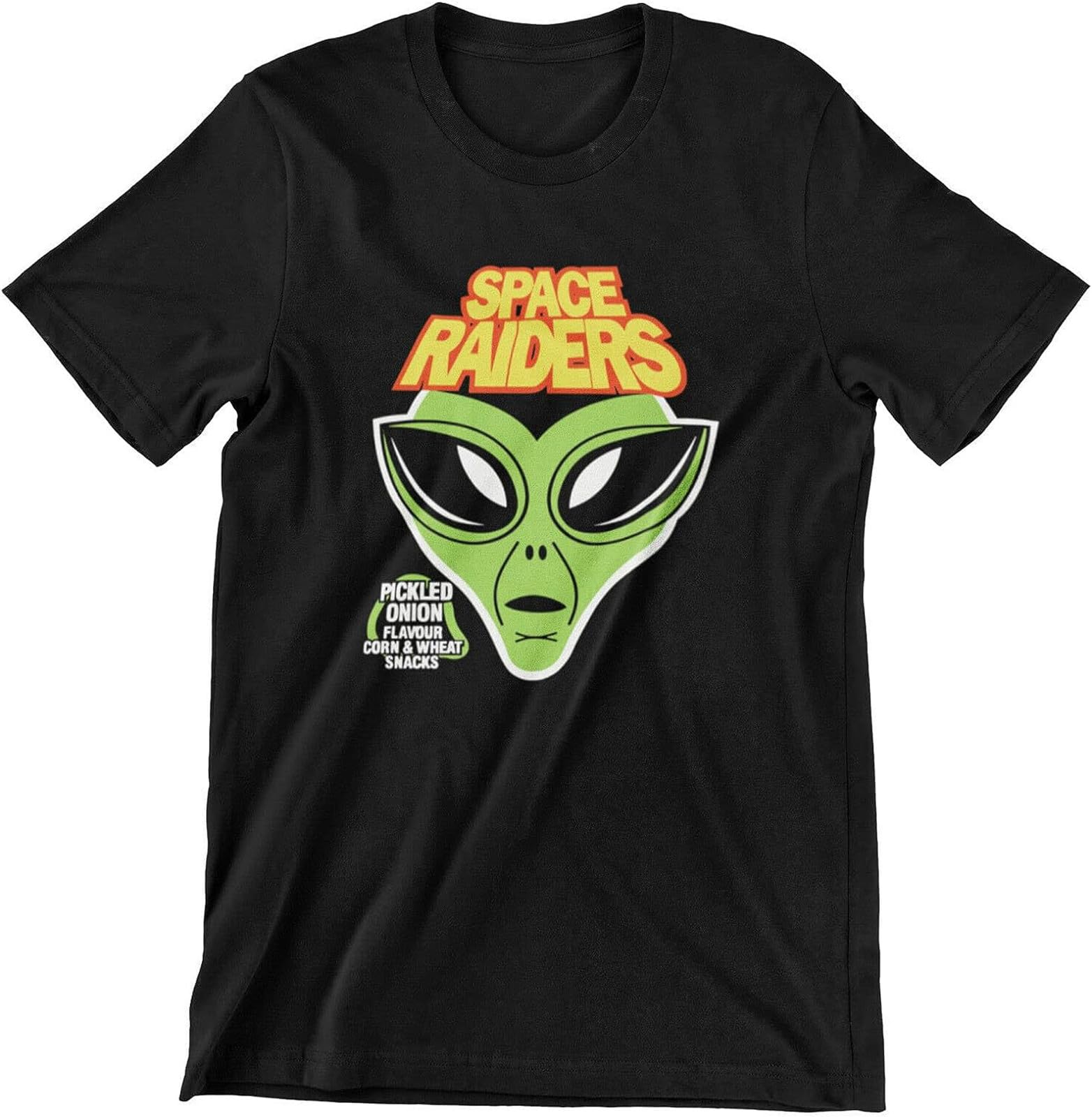 Balance Master Vintage Space Raiders Pickled Onion T Shirt Funny Vintage Gift O-Neck Unisex Short Sleeve T-Shirt Black M