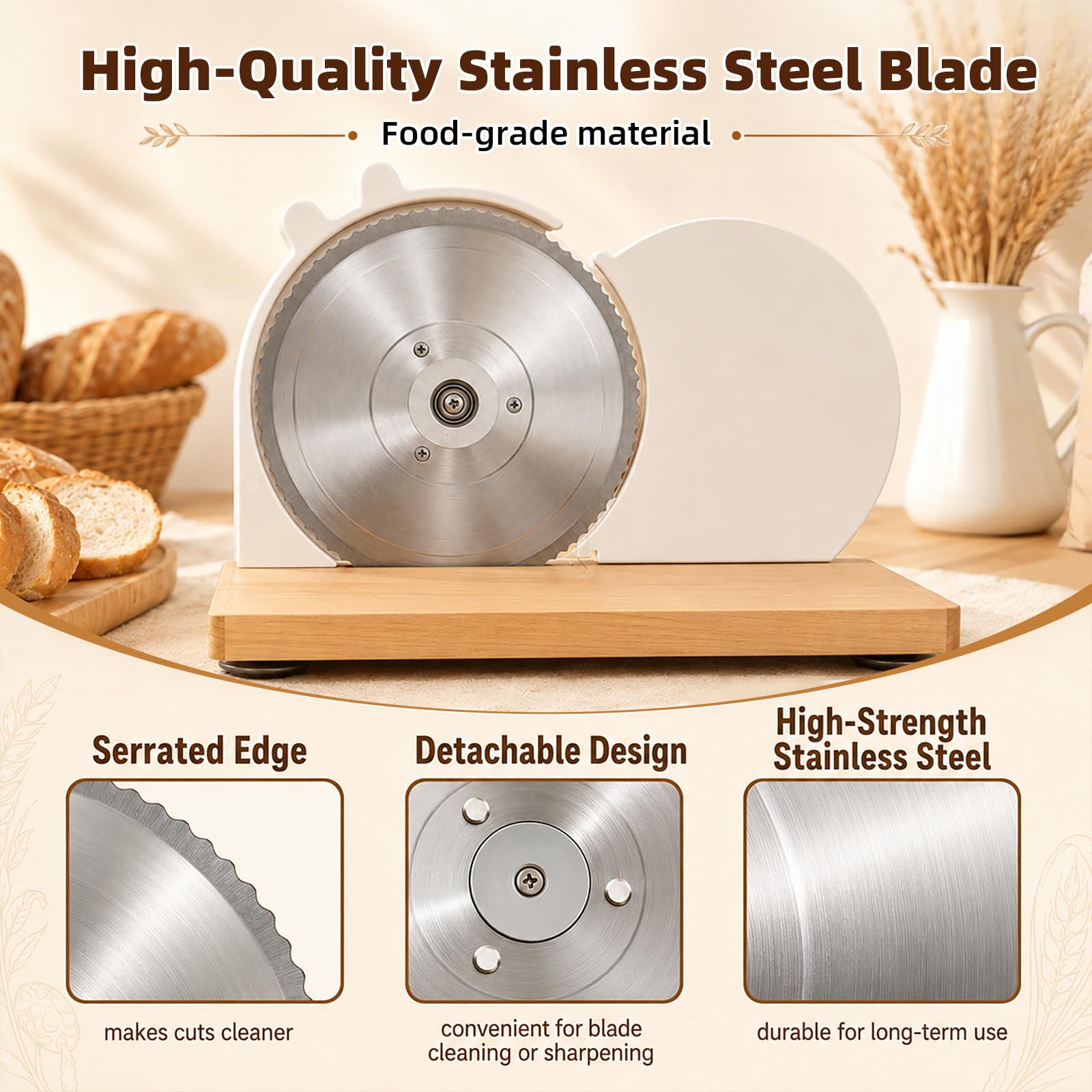Manual Bread Slicer - Perfect Slices Every Time -4