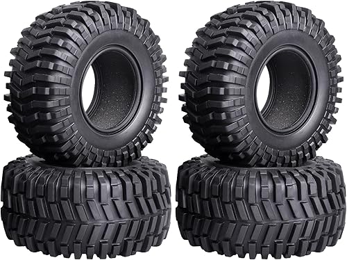 HobbyPark 2.2 Neumáticos de oruga para llantas de rueda 2.2 Beadlock para Traxxas TRX4 Axial SCX10 II AX10 Wraith D90 con insertos de espuma