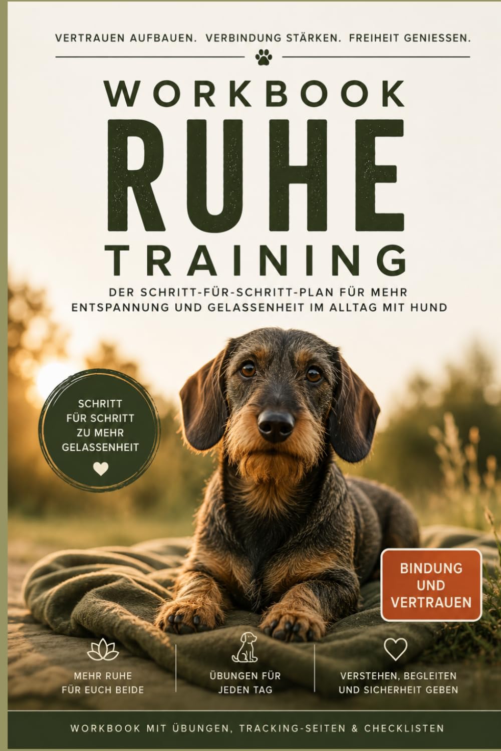 Workbook Ruhetraining- vom reaktiven Hund zum entspannten Begleiter: Schritt für Schritt zur Ruhe kommen - für jeden Hund (Hundetraining)