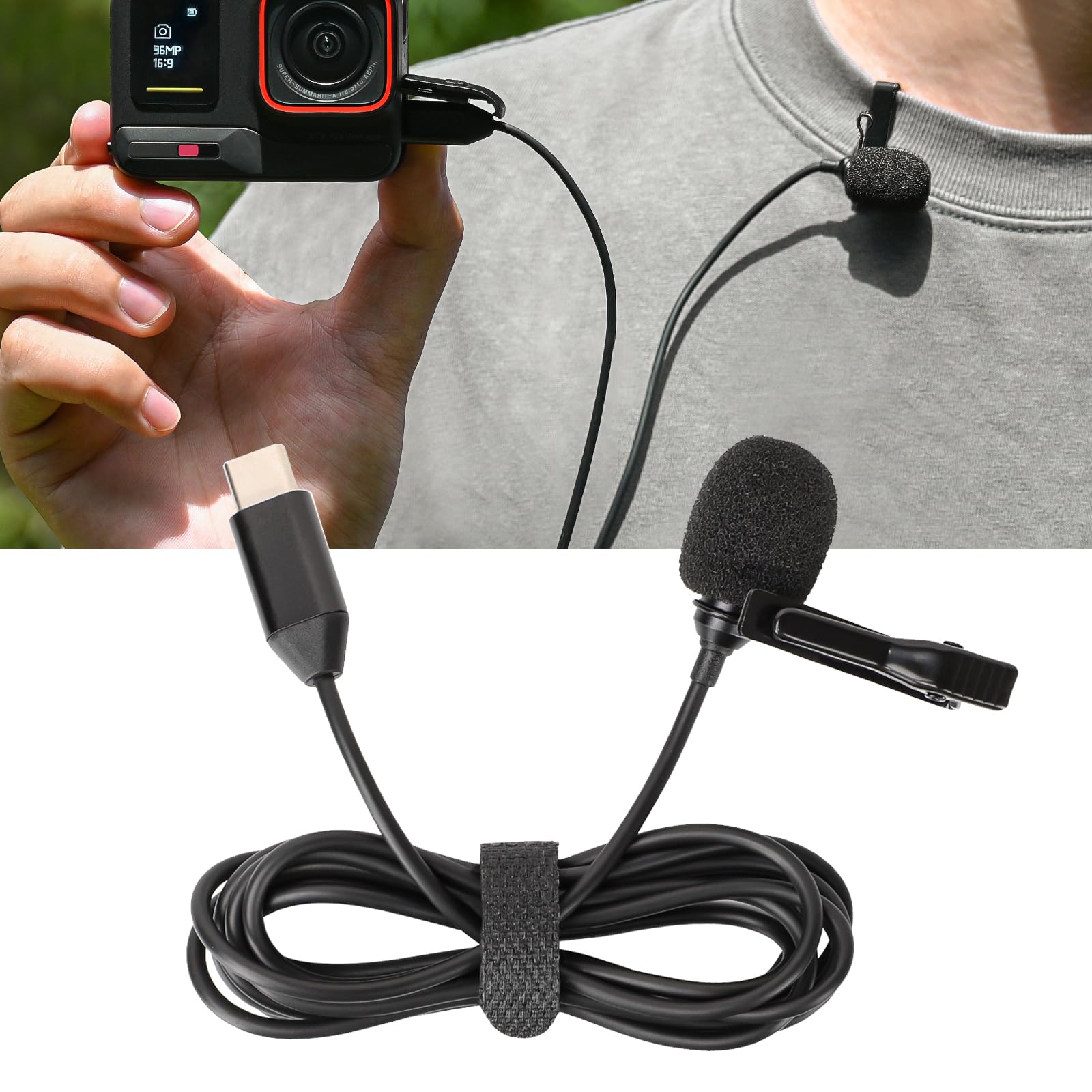 insta360 ace pro マイクアダプター　SONYピンマイク付き insta360 ace pro マイクアダプター SONYピンマイク付き