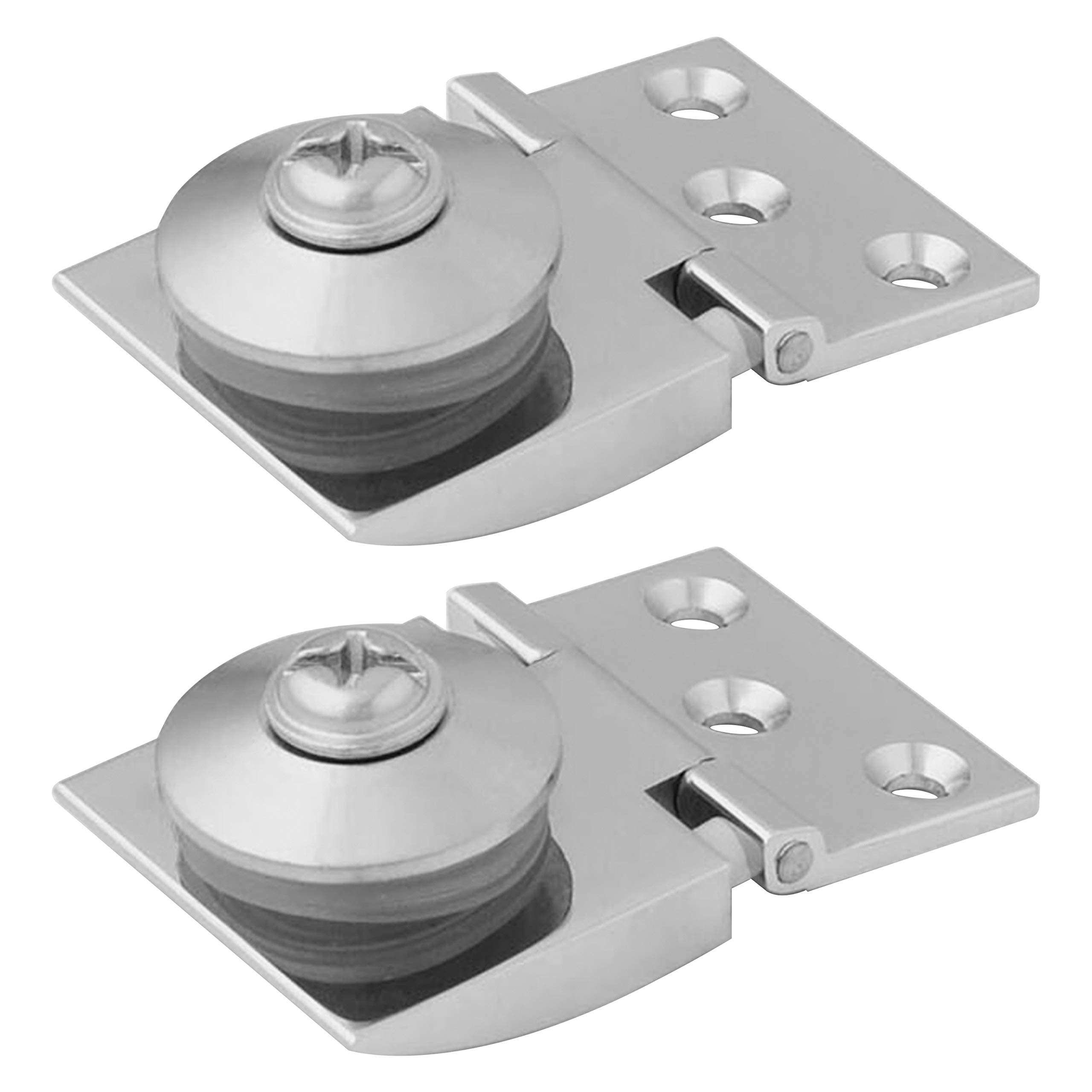 Atlantic Brass Heavy Glass Door Hinges for Home, Office, Hotel (S.S. Finish) Pack of 2 Piece-image-39