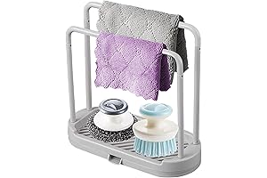 Kitchen Sink Rack Tray Organizer Stand for Storage of Sponge, Dish Cloth,...