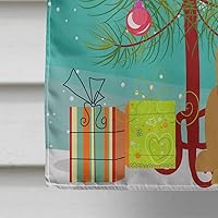 Vista 252 de Caroline's Treasures BB4243GF Bandera de jardín con texto en inglés «Merry Christmas» con texto en inglés «Merry Christmas», bandera decorativa