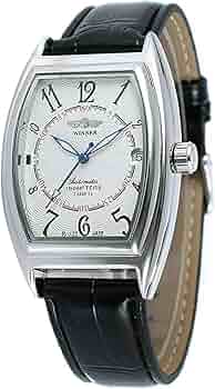 ノーブランドメンズシルバー自動巻き時計 40mm KNIS ニス 日本製 自動巻き 腕時計 メンズ レトロモダン