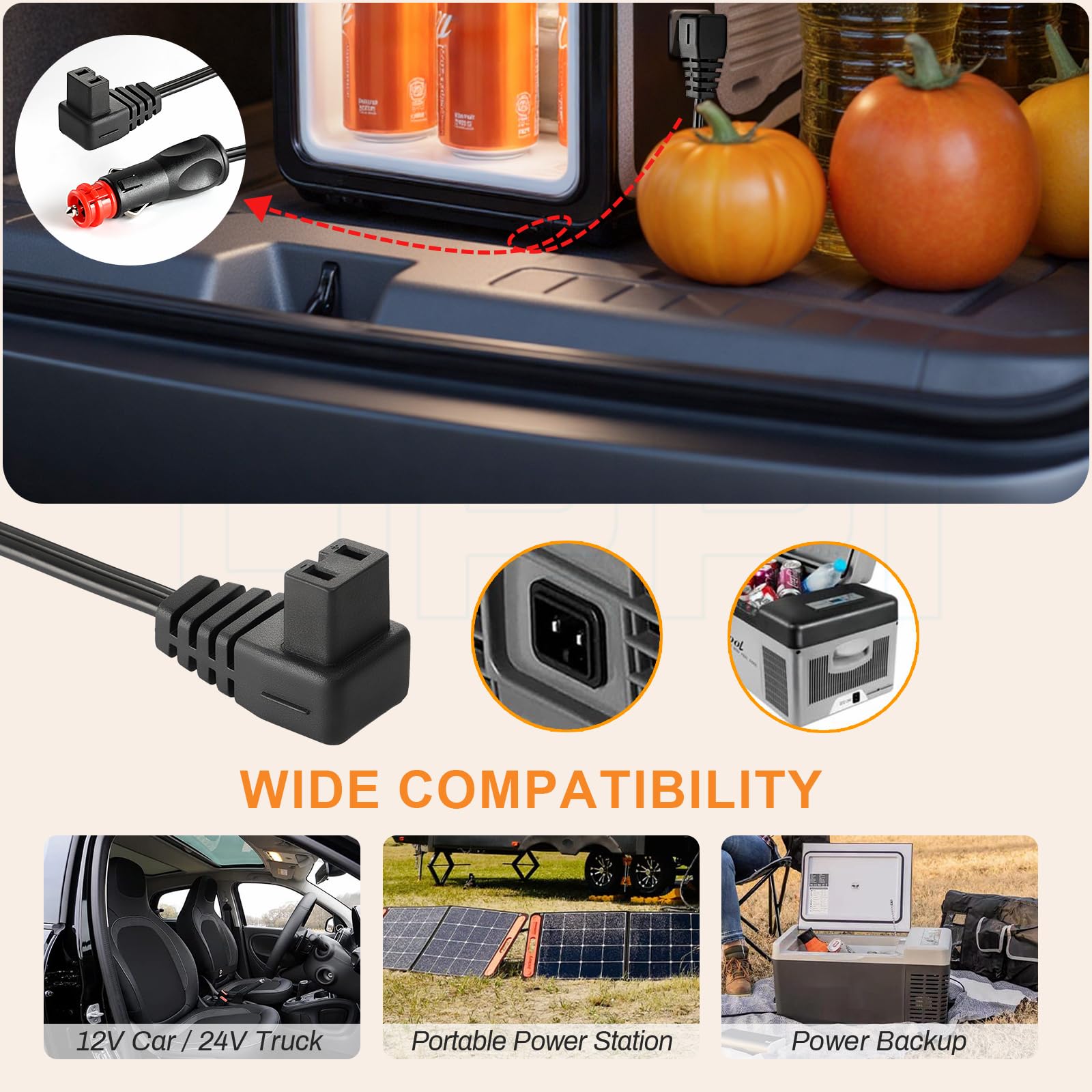 Amazon.com: DRRI 12V/24V Cigarette DC Power Cord for Car