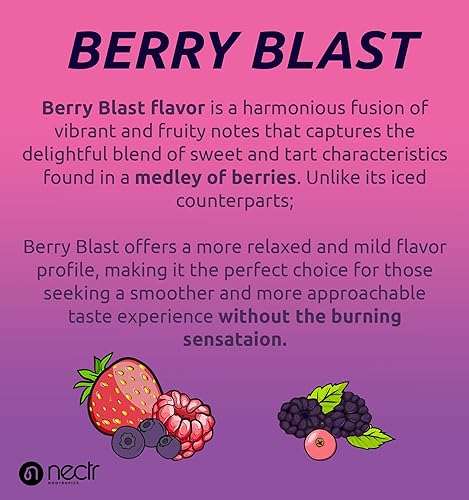 Miniatura 6 de STARTER PACK PRO - NECTR - Bolsas de energía nootrópicas  Mango helado, menta fresca y explosión de bayas  250 mg de cognizina  120 mg de cafeína