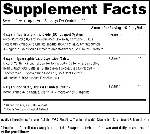 Miniatura 2 de Gaspari Nutrition PlasmaJet, legendario N.O. Maximizador de óxido nítrico, mayor masa magra y fuerza, vascularidad máxima y vasodilatación, 90