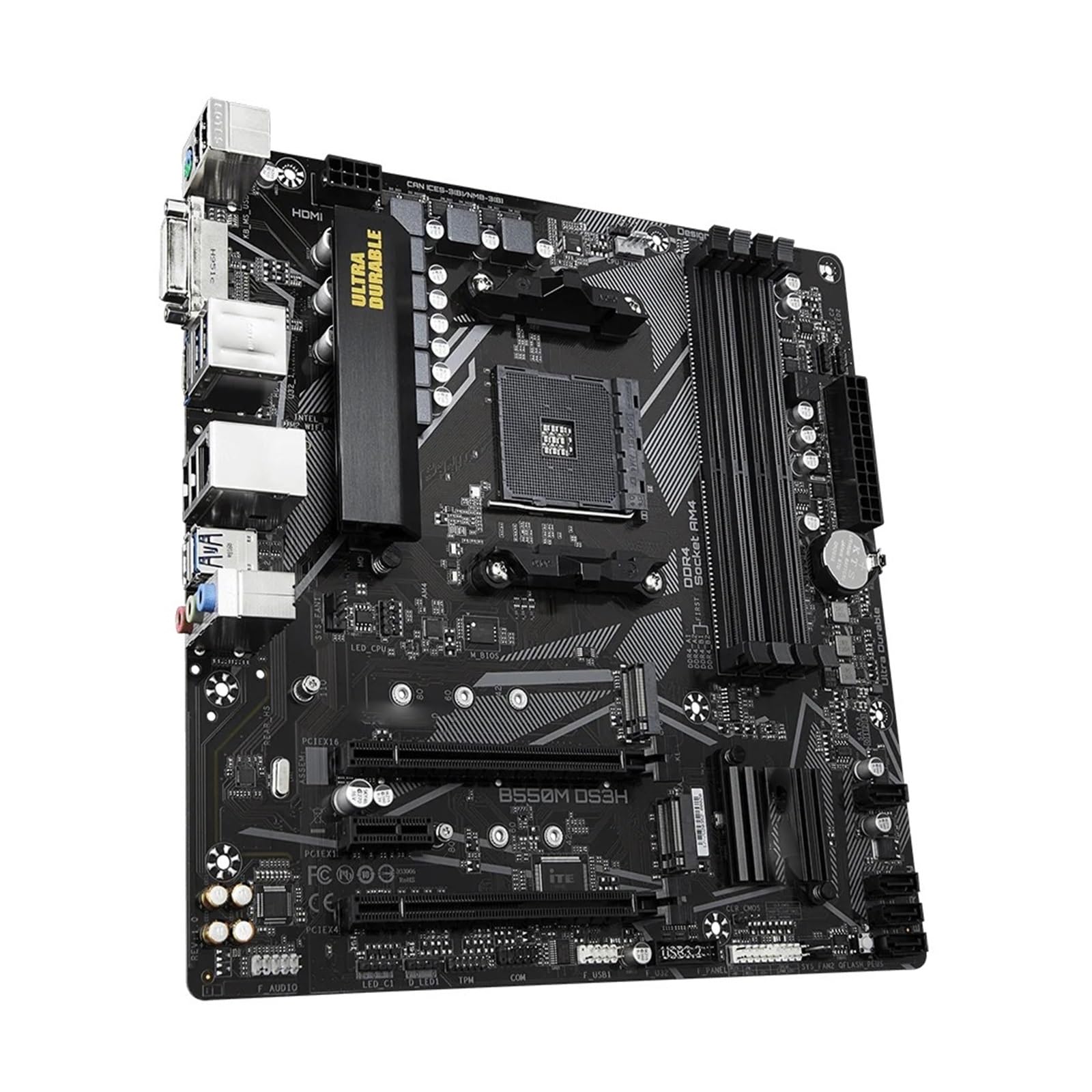 scheda madre Scheda madre Fit For GIGABYTE B550M DS3H Micro-ATX B550 DDR4 4733(OC) MHz M.2 USB 3. 128G Double Channel Socket AM4