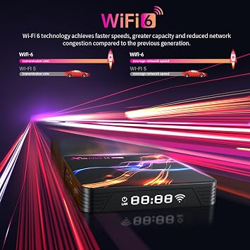 Android TV Box 14.0 Android Box 4 GB RAM 64 GB ROM RK3528 Quad-Core 64bit Cortex-A53 2025 TV-Box Support 4K 2.4G /5G Dual-Band WiFi Ethernet 10/100MUSB 3.0/2.0 Smart Box
